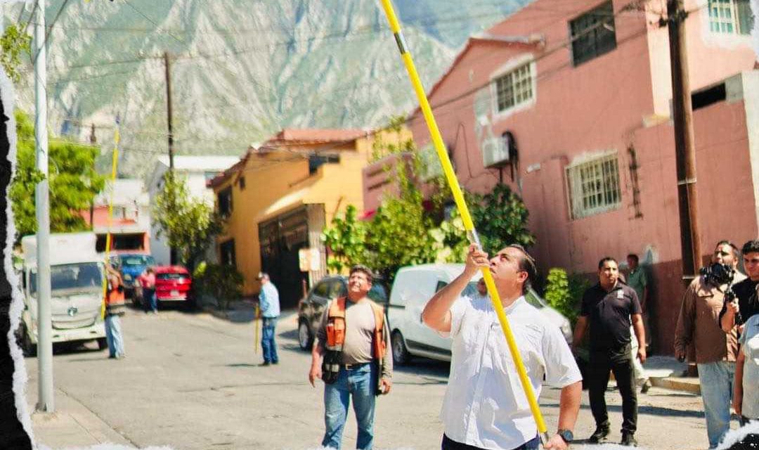 JESÚS NAVA EN SANTA CATARINA INICIA REORDENAMIENTO MASIVO DE CABLEADO PÚBLICO