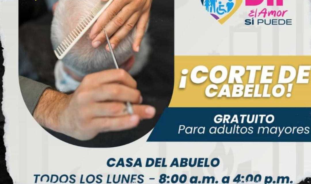 EL ALCALDE DANIEL OMAR GONZÁLEZ OFRECE CORTES DE CABELLO GRATUITOS PARA ADULTOS MAYORES EN SABINAS HIDALGO