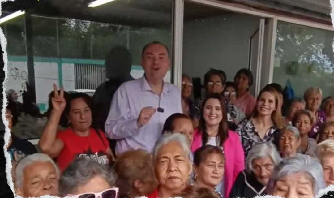 EL DIPUTADO RAFA RAMOS Y GABY OYERVIDES, PRESIDENTA DEL DIF DE MONTERREY VISITAN COMEDOR COMUNITARIO DEL DISTRITO 2