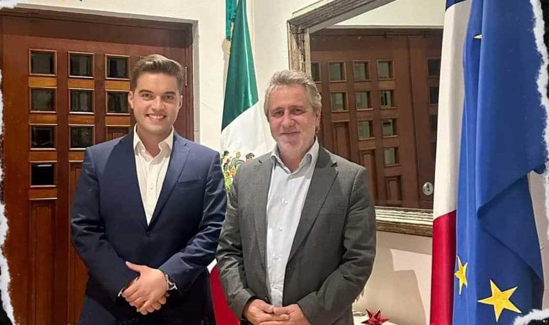 SE REÚNE EL DIPUTADO JESÚS ELIZONDO Y EL CÓNSUL GENERAL DE FRANCIA EN MONTERREY