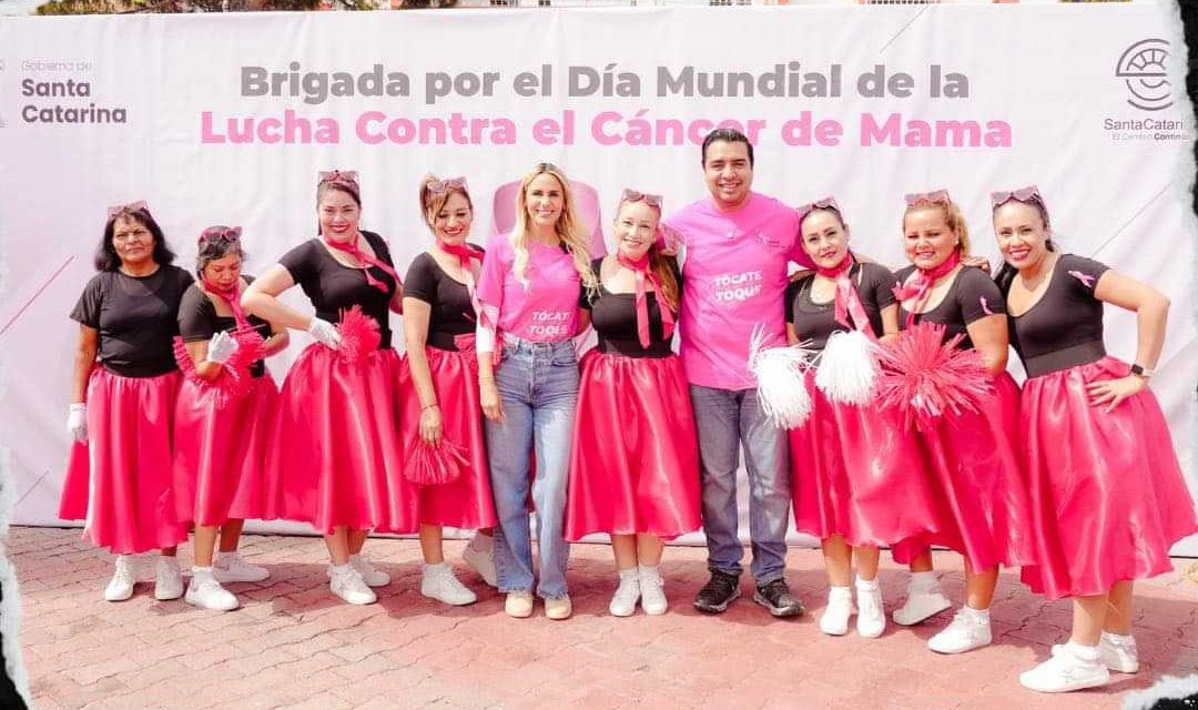 EL ALCALDE JESÚS NAVA REALIZÓ UNA BRIGADA MÉDICA EN EL DÍA MUNDIAL CONTRA EL CÁNCER DE MAMA EN EL MUNICIPIO DE SANTA CATARINA 