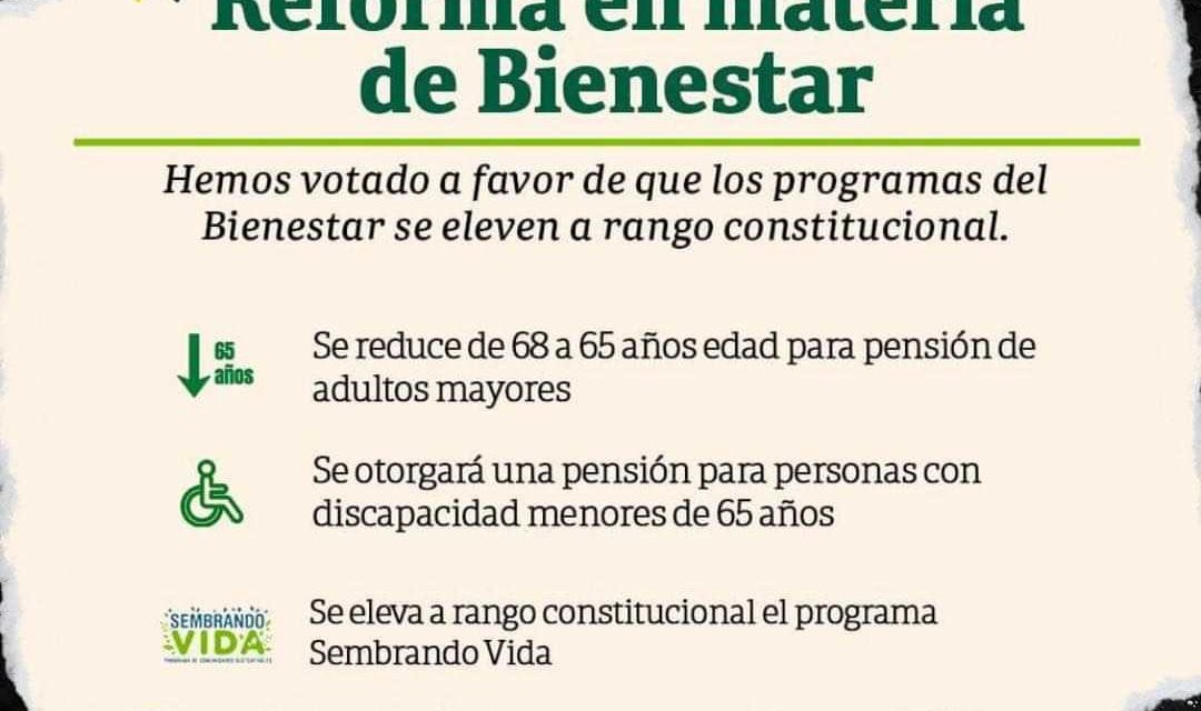 EL DIPUTADO FEDERAL CARLOS GUEVARA ANUNCIÓ UNA REFORMA CONSTITUCIONAL QUE GARANTIZA PROGRAMAS SOCIALES PERMANENTES