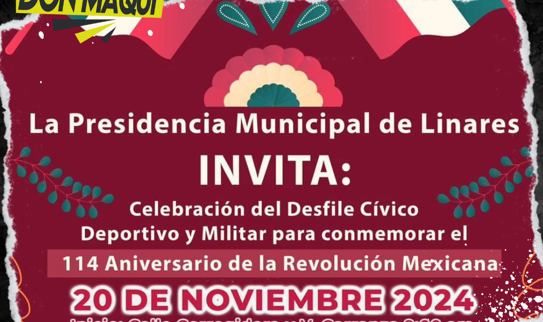 GERARDO GUZMÁN INVITA A DESFILE CÍVICO Y MILITAR EN LINARES EL PRÓXIMO 20 DE NOVIEMBRE