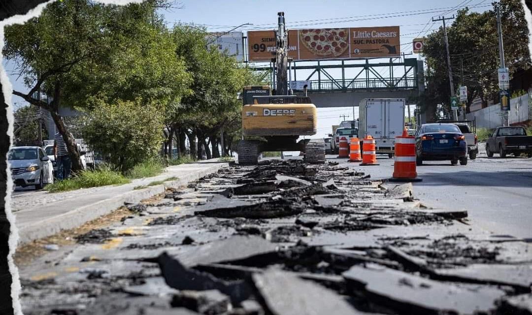 EN GUADALUPE EL ALCALDE HÉCTOR GARCÍA REFUERZA TRABAJOS DE BACHEO EN 11 DE SUS PUNTOS CRÍTICOS 