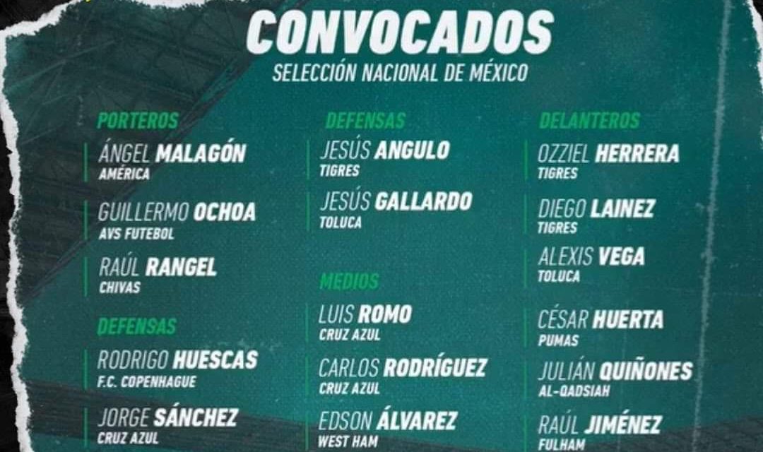 JAVIER AGUIRRE ANUNCIA CONVOCATORIA DE LA SELECCIÓN MEXICANA PARA LA FECHA FIFA DE NOVIEMBRE