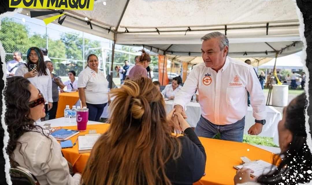 HÉCTOR GARCÍA LLEVA BRIGADA CIUDADANA A VALLES DEL SOL EN EL MUNICIPIO DE GUADALUPE