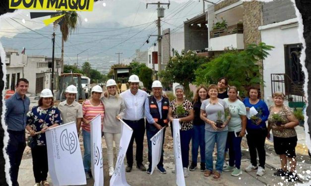 JESÚS NAVA INICIA REHABILITACIÓN DE CALLES EN SANTA CATARINA CON APOYO FEDERAL