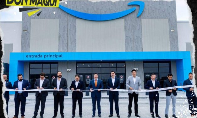 CÉSAR GARZA Y SAMUEL GARCÍA INAUGURAN EN APODACA SEGUNDO CENTRO DE ENVÍOS DE AMAZON EN NUEVO LEÓN 