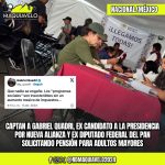 CAPTAN A GABRIEL QUADRI, EX CANDIDATO A LA PRESIDENCIA POR NUEVA ALIANZA Y EX DIPUTADO FEDERAL DEL PAN SOLICITANDO PENSIÓN PARA ADULTOS MAYORES