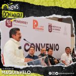 FRANCISCO ESQUIVEL FIRMA CONVENIO CON INSTITUTO DE LA VIVIENDA PARA BENEFICIO DE PESQUERÍA 