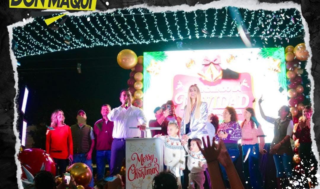 EN SANTA CATARINA JESÚS NAVA ENCIENDIÓ EL ESPÍRITU NAVIDEÑO CON DECORACIONES Y FIESTAS