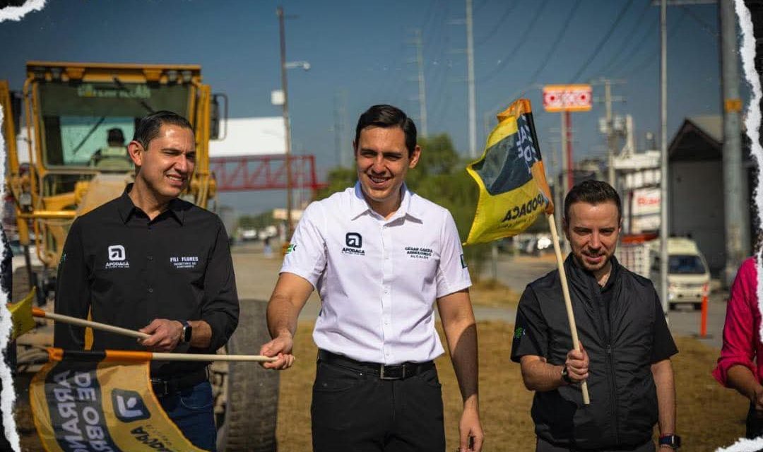 CÉSAR GARZA ARREDONDO ARRANCA MODERNIZACIÓN DE LA CARRETERA APODACA-JUÁREZ CON UNA GRAN INVERSIÓN