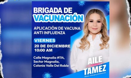 AILE TAMEZ INVITA A BRIGADA DE VACUNACIÓN CONTRA LA INFLUENZA