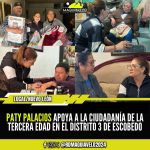 PATY PALACIOS APOYA A LA CIUDADANÍA DE LA TERCERA EDAD EN EL DISTRITO 3 DE ESCOBEDO