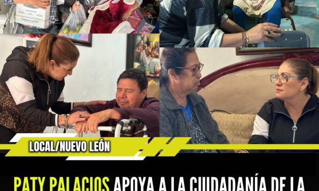 PATY PALACIOS APOYA A LA CIUDADANÍA DE LA TERCERA EDAD EN EL DISTRITO 3 DE ESCOBEDO