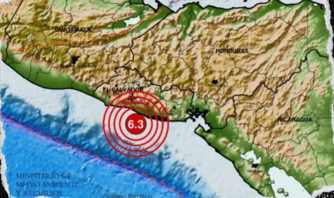 SISMO DE 6.3 SACUDIÓ CUATRO PAÍSES CENTROAMERICANOS