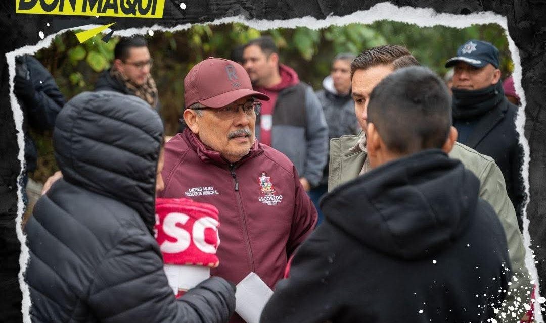 ANDRÉS MIJES REAFIRMA SU COMPROMISO EN ESTA ONDA GÉLIDA CON EL EL MUNCIPIO DE ESCOBEDO 