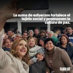 CLARA LUZ FLORES IMPULSA EL FORTALECIMIENTO DEL TEJIDO SOCIAL Y LA CULTURA DE PAZ