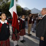 HÉCTOR GARCÍA CELEBRA EL DÍA DE LA BANDERA CON LA PARTICIPACIÓN DE ESCOLTAS DE ESCUELAS DE GUADALUPE