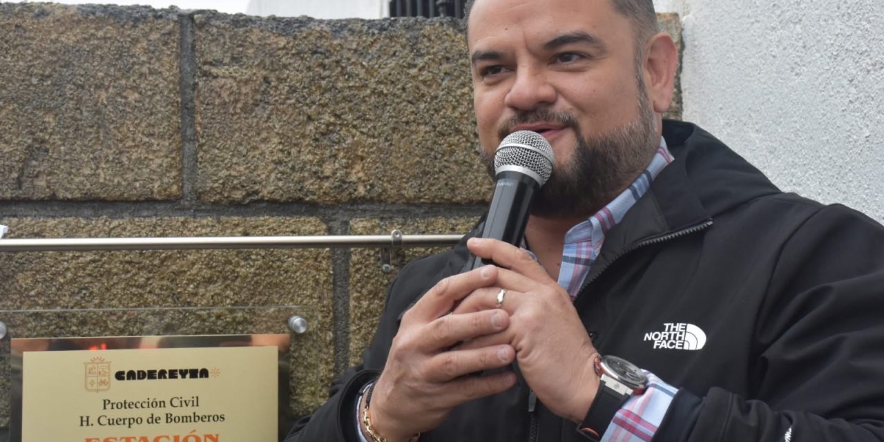 CARLOS RODRÍGUEZ INAUGURA NUEVA ESTACIÓN DE BOMBEROS EN CADEREYTA