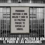 LA LÍNEA DELGADA DE LA POLÍTICA DE GÉNERO Y EL PODER DE LAS ACUSACIONES