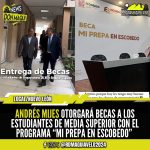 ANDRÉS MIJES OTORGARÁ BECAS A LOS ESTUDIANTES DE MEDIA SUPERIOR CON EL PROGRAMA “MI PREPA EN ESCOBEDO”