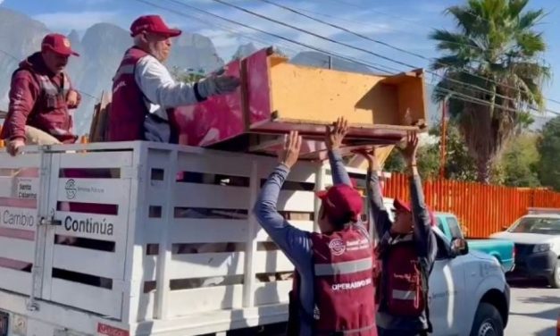 JESÚS NAVA CONTINÚA CON SU PROGRAMA “OPERATIVO SOL” PARA TENER UN SANTA CATARINA MÁS LIMPIO