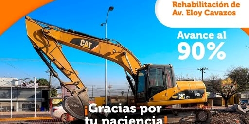 HÉCTOR GARCÍA GARCÍA RESALTA AVANCE DEL 90% EN REHABILITACIÓN DE AV. ELOY CAVAZOS