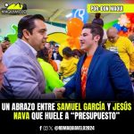 UN ABRAZO ENTRE SAMUEL GARCÍA Y JESÚS NAVA QUE HUELE A “PRESUPUESTO”