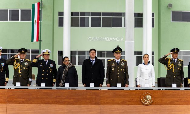SAMUEL GARCÍA Y CLAUDIA SHEINBAUM INAUGURA REGIMIENTO MILITAR EN CERRALVO