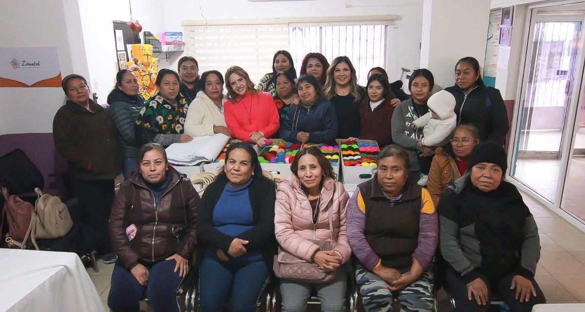 CLARA LUZ FLORES CARRALES REFUERZA APOYO A MUJERES INDÍGENAS EN ZIHUAKALI