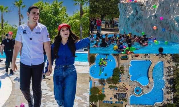 CÉSAR GARZA ARREDONDO INAUGURA LA TEMPORADA DE ALBERCAS EN APODACA