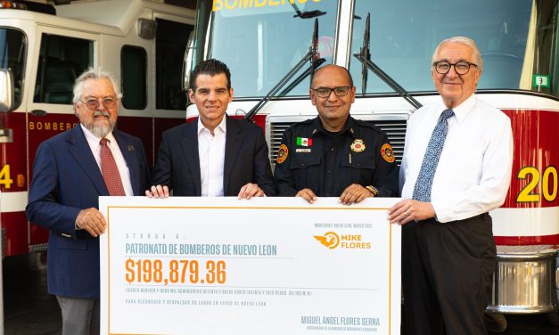MIGUEL Á. FLORES SERNA ENTREGA DONATIVO A BOMBEROS Y PROPONE REFORMAS CONTRA INCENDIOS
