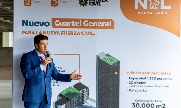 SAMUEL GARCÍA PRESUME NUEVO CUARTEL DE FUERZA CIVIL PARA FORTALECER SEGURIDAD EN NL