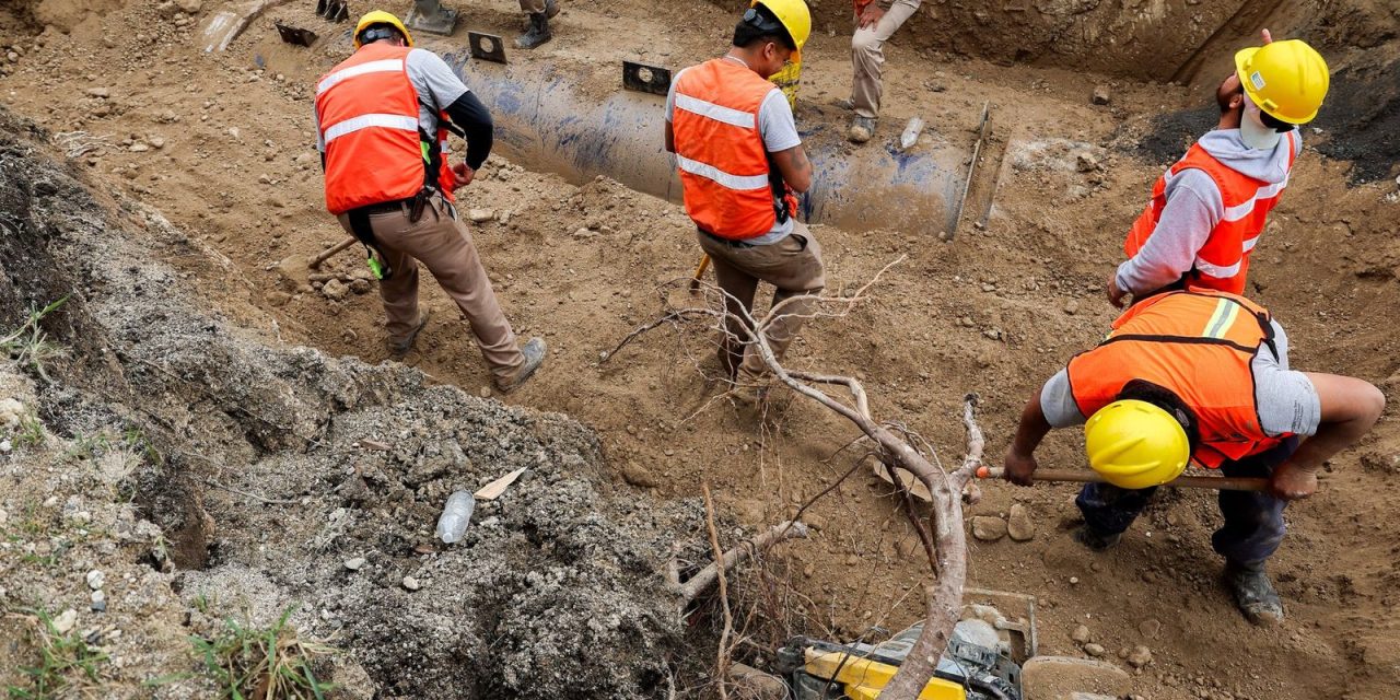 RESTAURAN SERVICIO DE AGUA EN 90 POR CIENTO DE COLONIAS AFECTADAS