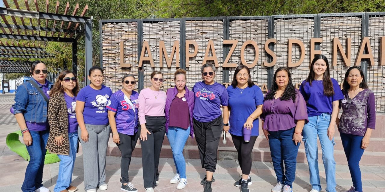 ADRIANA MARTÍNEZ ENCABEZA CAMINATA POR EL DÍA INTERNACIONAL DE LA MUJER EN LAMPAZOS