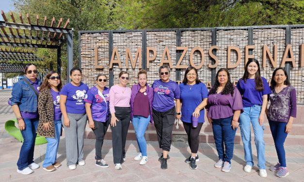 ADRIANA MARTÍNEZ ENCABEZA CAMINATA POR EL DÍA INTERNACIONAL DE LA MUJER EN LAMPAZOS