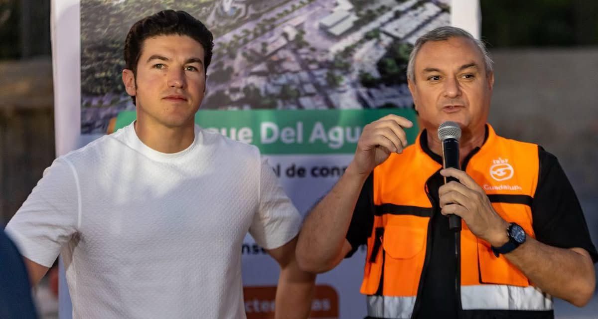 HÉCTOR GARCÍA SUPERVISA AVANCES DEL PARQUE DE AGUA JUNTO AL SAMUEL GARCÍA