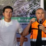 HÉCTOR GARCÍA SUPERVISA AVANCES DEL PARQUE DE AGUA JUNTO AL SAMUEL GARCÍA