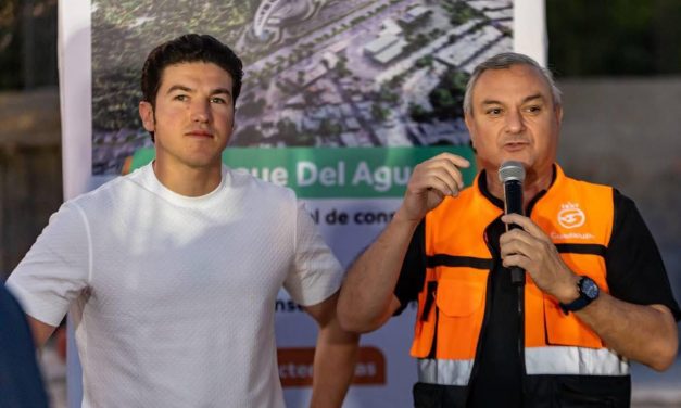 HÉCTOR GARCÍA SUPERVISA AVANCES DEL PARQUE DE AGUA JUNTO AL SAMUEL GARCÍA