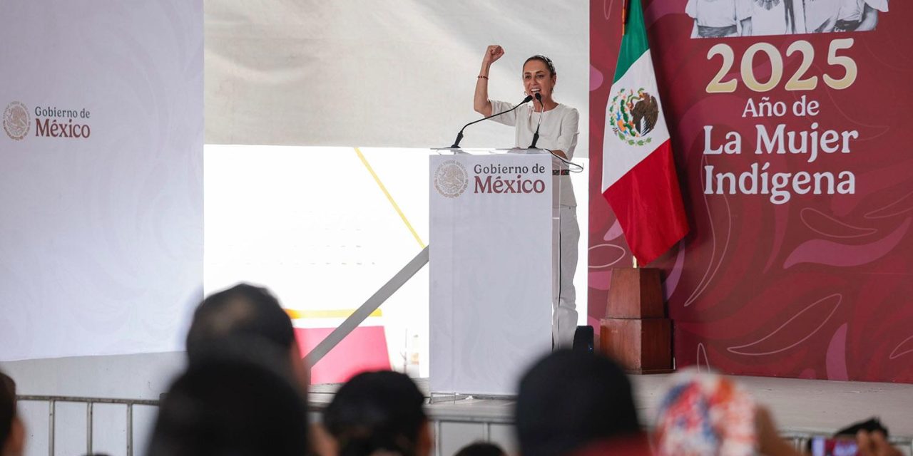 SHEINBAUM EXALTA A AMLO EN SU TIERRA: “EL MEJOR PRESIDENTE DE MÉXICO”