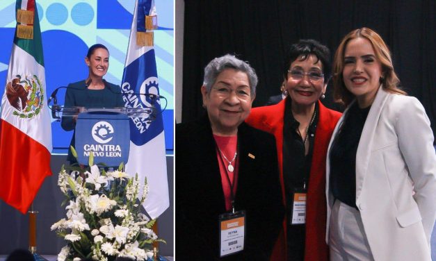 CLARA LUZ FLORES DESTACA LIDERAZGO DE CLAUDIA SHEINBAUM EN ASAMBLEA DE CAINTRA