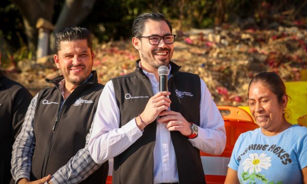 DAVID DE LA PEÑA ENTREGA OBRAS DE INFRAESTRUCTURA EN GARZA MADERO Y LOS ENCINOS