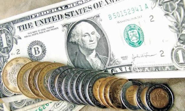 REGISTRA EL PESO MEXICANO UN RETROCESO ANTE EL DÓLAR