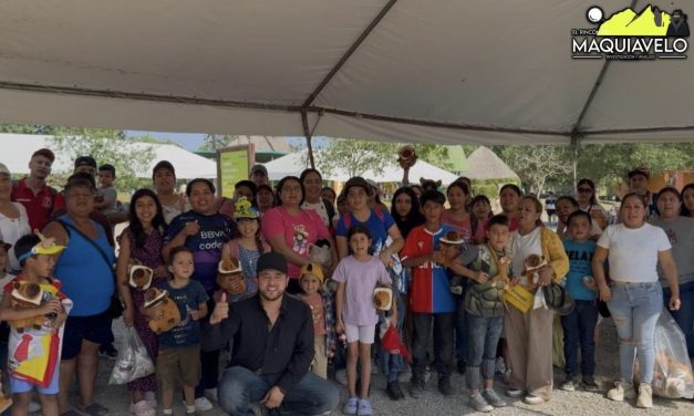 DANTE CANTÚ Y JUDITH DIAZ CELEBRAN EL DÍA DEL NIÑO EN SALINAS VICTORIA