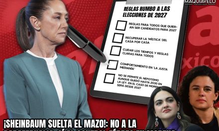 ¡SHEINBAUM SUELTA EL MAZO!: NO A LA PARAFERNALIA, SÍ AL CONTROL FÉRREO EN MORENA