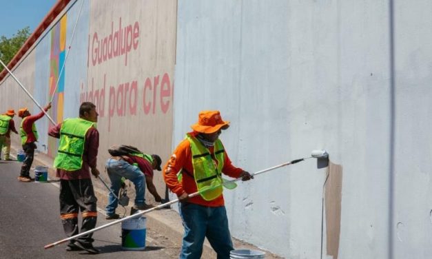 EL MUNICIPIO DE GUADALUPE REPORTA 30% DE AVANCE EN MANTENIMIENTO DE PASO DEPRIMIDO LAS AMÉRICAS