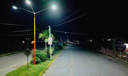 BALTAZAR MARTÍNEZ MONTEMAYOR INSTALA LUMINARIAS EN BOULEVARD PADRE MIER