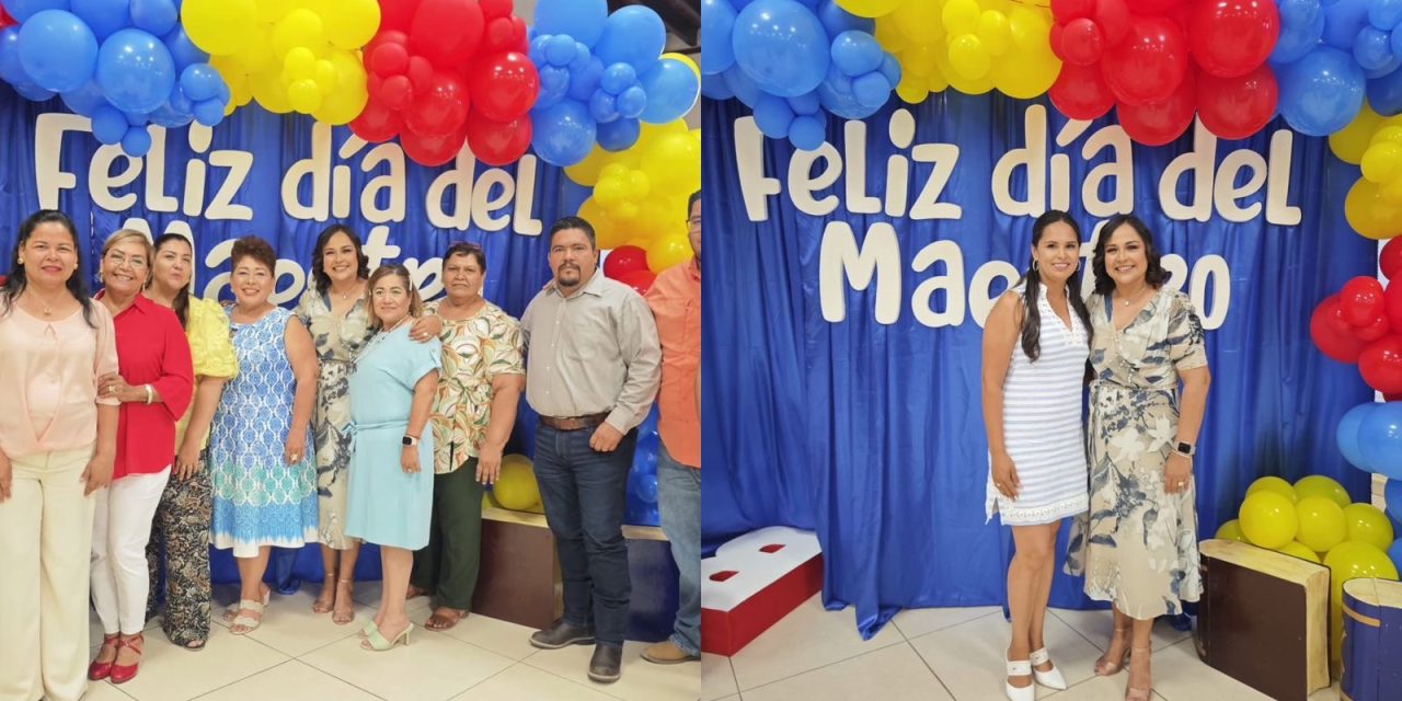 ADRIANA MARTÍNEZ CELEBRA EL DÍA DEL MAESTRO EN LAMPAZOS CON EMOTIVO HOMENAJE Y CONVIVENCIA