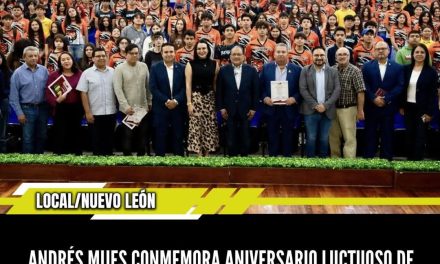 ANDRÉS MIJES CONMEMORA ANIVERSARIO LUCTUOSO DE MARIANO ESCOBEDO JUNTO A ESTUDIANTES DE LA UANL